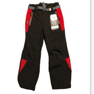 Little Donkey Andy Girls' Winter Pants, Water Repellant Black